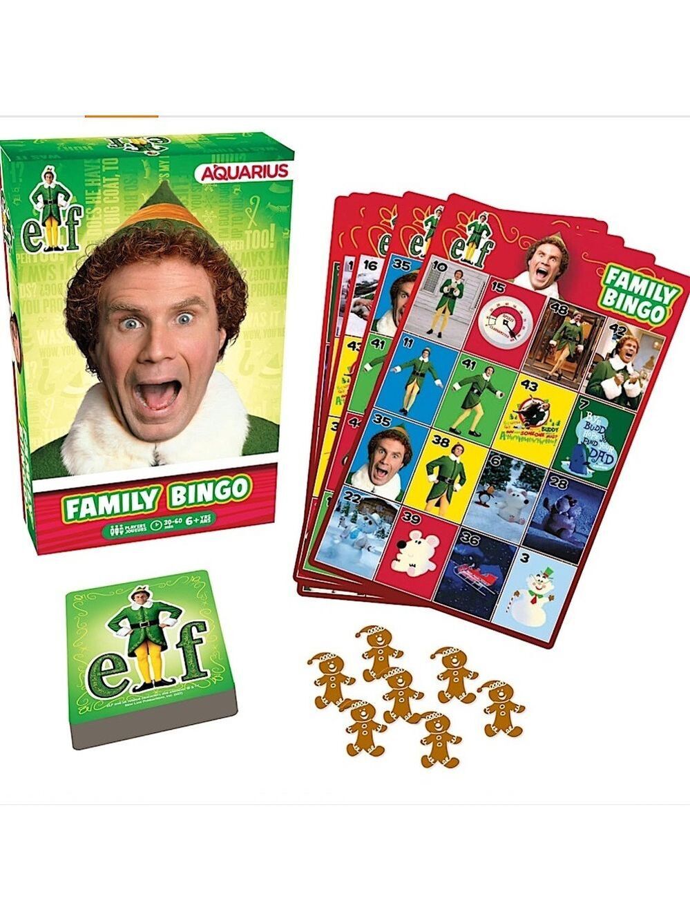 Aquarius Elf Family Bingo Game - Colorful Edition NIB